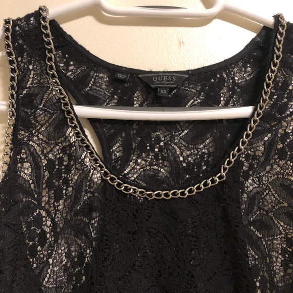 Guess Lace and Chain Tank Top - Picture 2 of 4